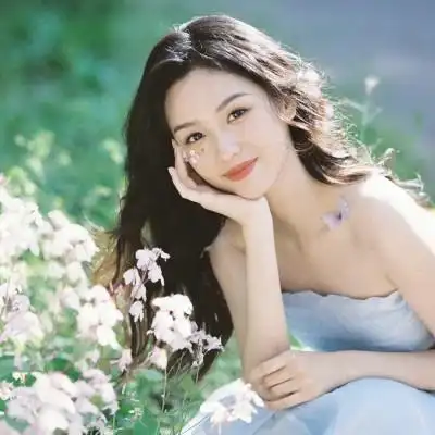 女明星周也唯美神仙头像图片