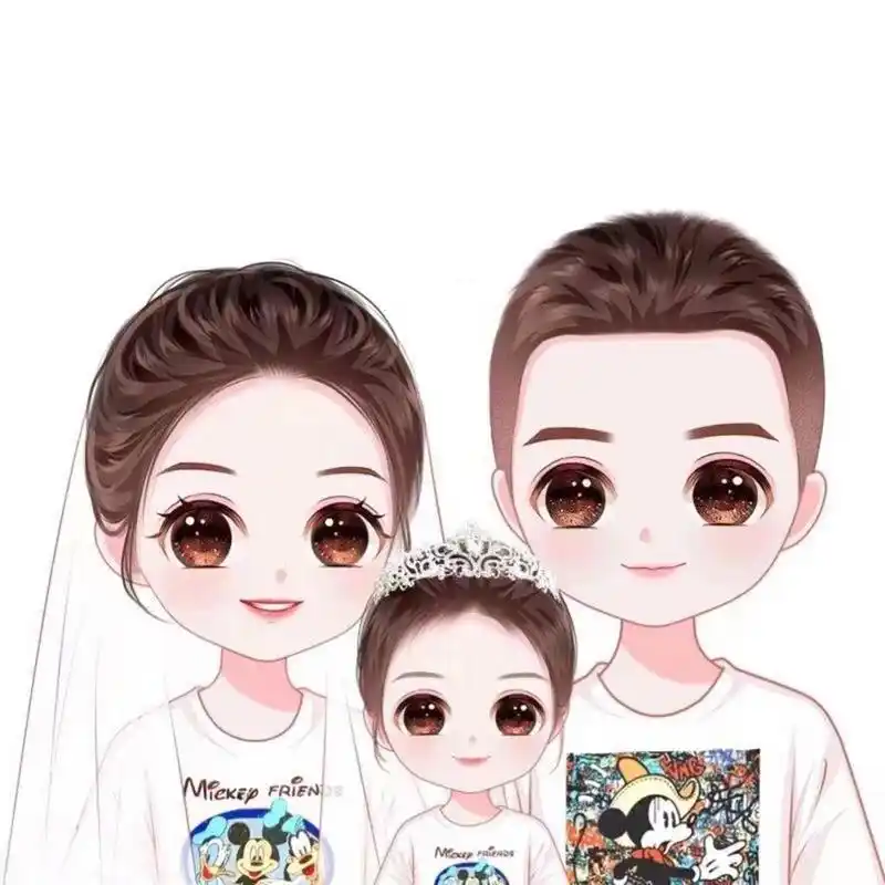 三口之家卡通头像78