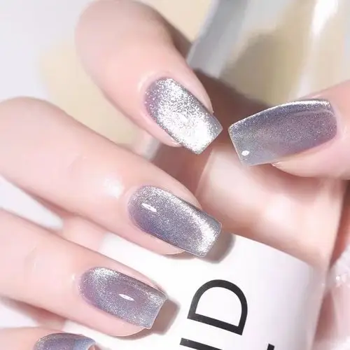 美甲- 网红爆款雾霾灰高雅晶石猫眼