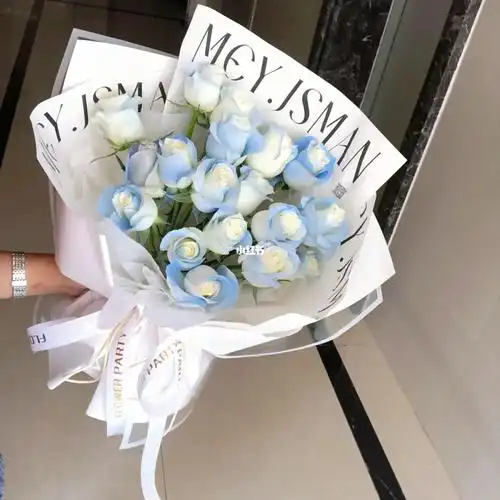 密西根碎冰蓝玫瑰洛阳鲜花花店