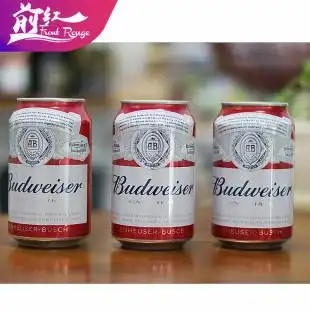 百威啤酒罐装百威330ml*24听装 整箱装 江浙沪皖包邮前红