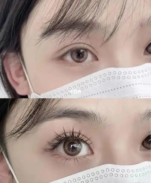 接睫毛前后对比照78