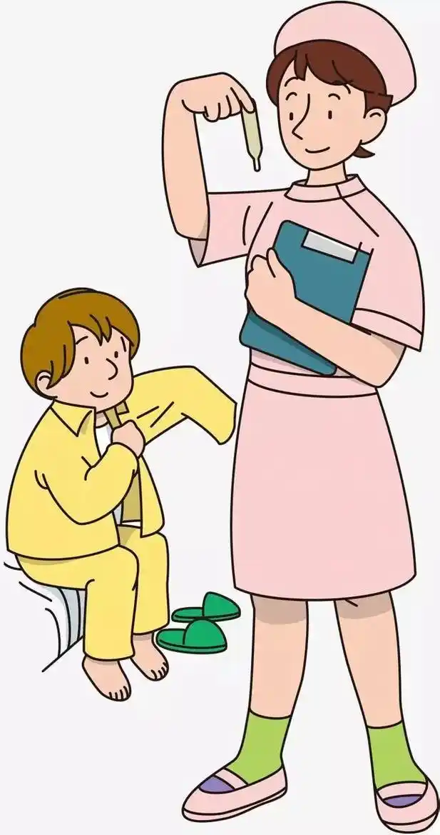 给小朋友测体温