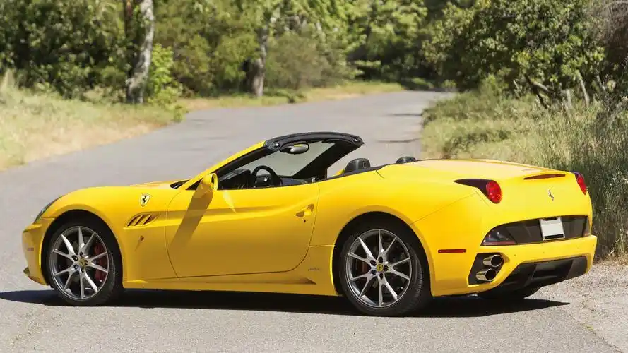 法拉利,黄色,汽车,公路风景,法拉利壁纸