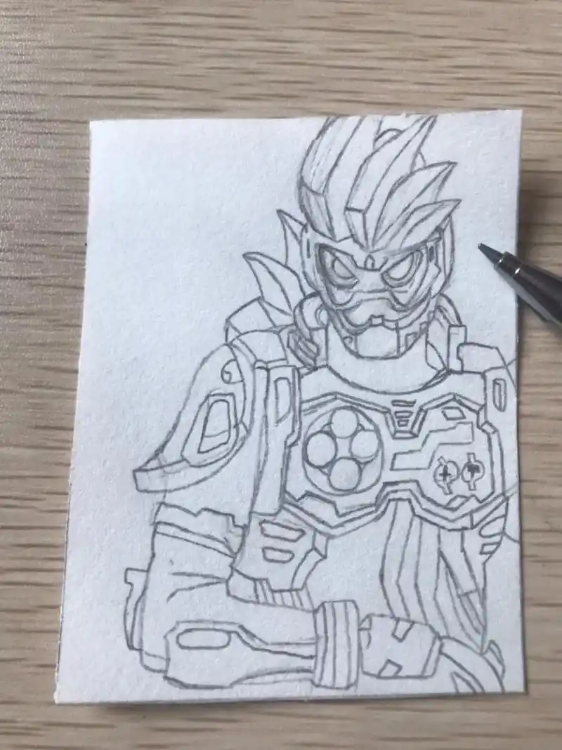 假面骑士 #卡面来打 #手绘 #艾 - 抖音