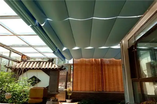 阜新玻璃顶遮阳帘阳光房遮阳帘