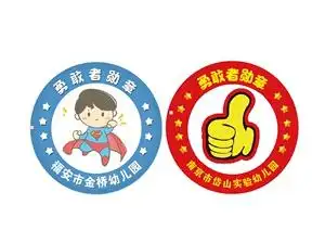 幼儿园小朋友小勇士徽章勇敢之夜纪念章勇敢者奖章勋章定制胸牌