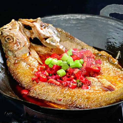 黄花鱼大黄鱼400g酒店饭店餐饮特色半成品冷冻私房菜招牌湘菜食材