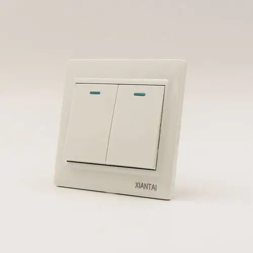 供应二开单控86型暗装墙壁开关双联开关单控