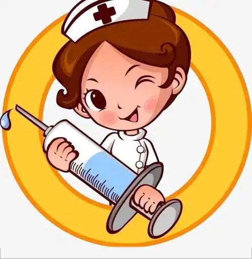 护士阿姨打针简笔画