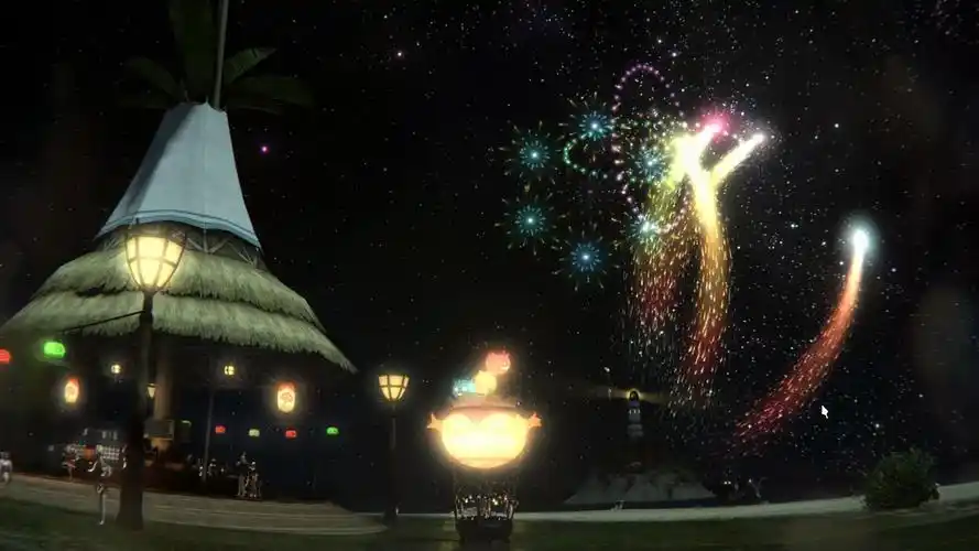 活动  【ff14红莲节】夜晚的烟花和尼哥们