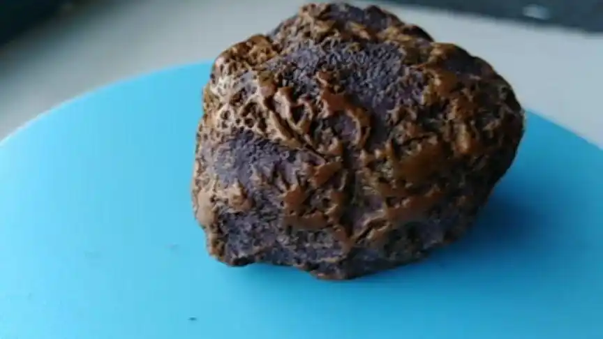 来自地外之物,铁心石皮,宛如雕琢,学名:石英陨石.