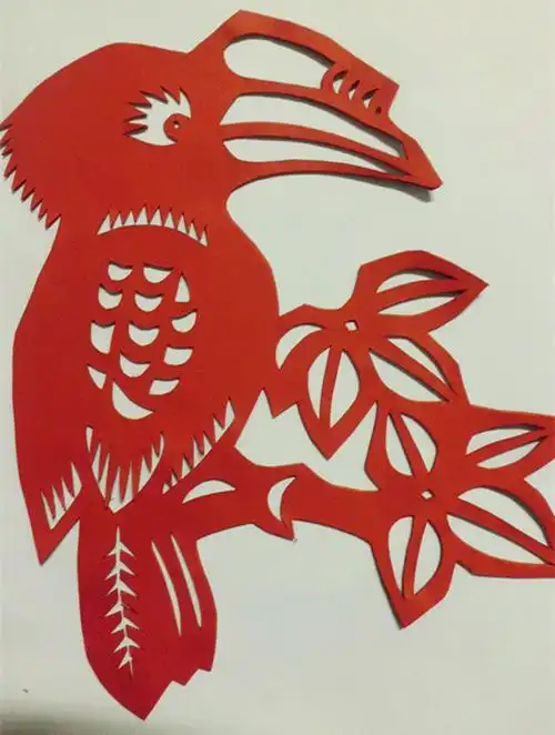 一刀剪剪纸鸟类