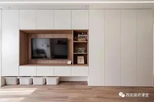电视背景墙 柜子(电视背景墙柜子效果图现代简约)-天晟网
