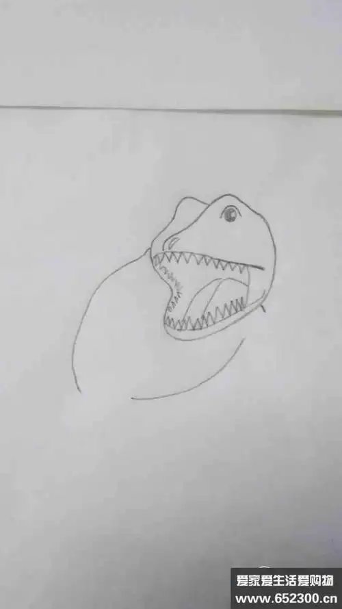 暴虐龙霸王龙简笔画