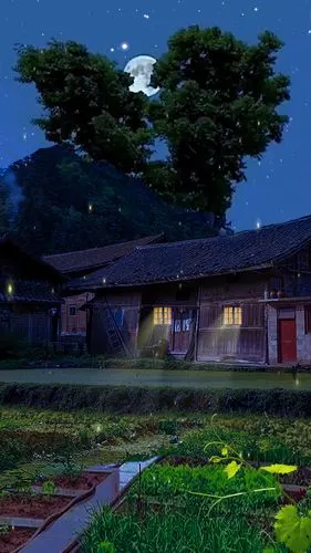 城市中的繁华乡村里的宁静宁静中的夜晚睡梦中的安逸或许只有家才是最