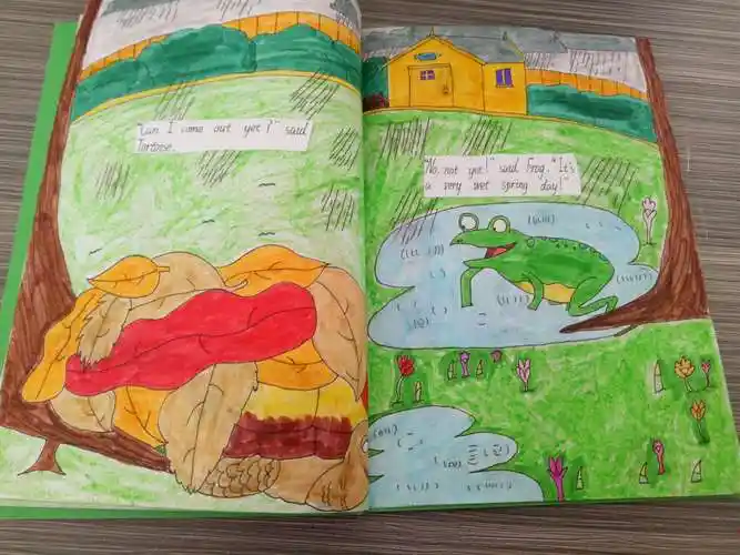 五年级三班郭丰旭同学制作的绘本