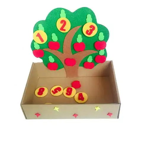 69自制教具幼儿园数学区域区角玩具排序手指小班中班大班自制玩教具