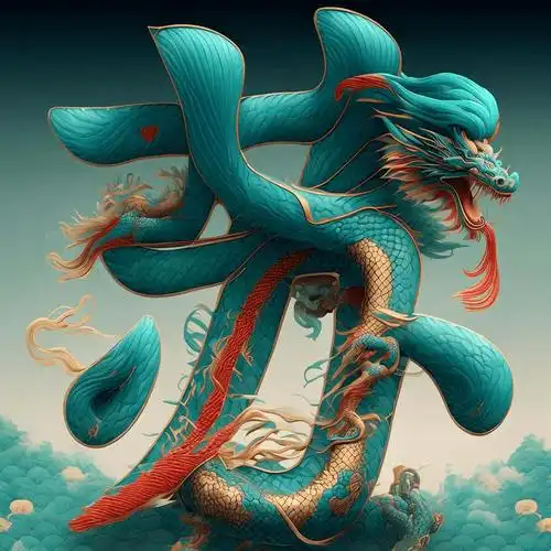 ai 龙元素,超美姓氏图,你微信头像高大上了