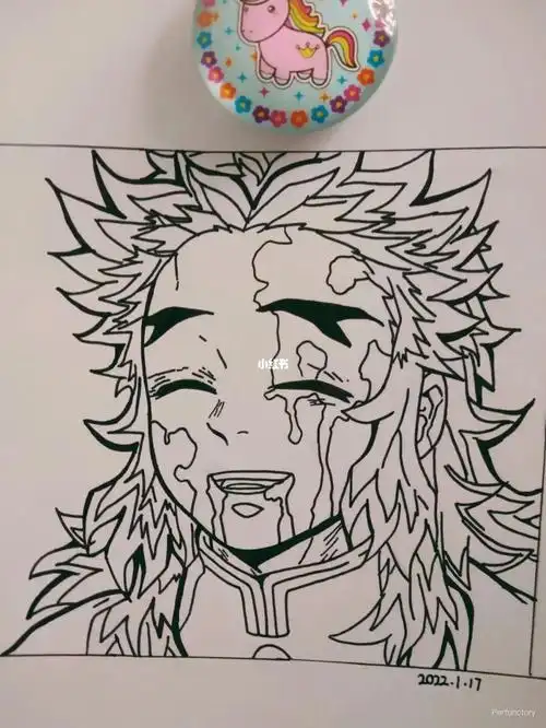 简笔画  #马克笔画  #绘画  #炼狱杏寿郎  #鬼滅之刃  #日常生活