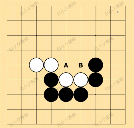 围棋入门知识—吃子方法:【门吃】