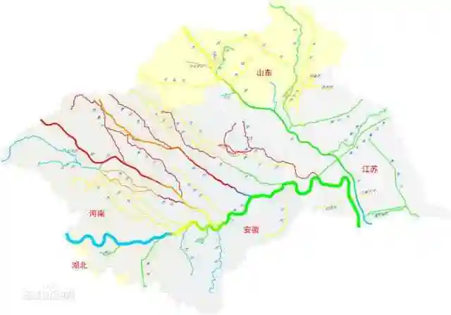 辽河流域图 淮河:秋风淮水白苍苍的,英雄的眼泪多行,流不过海门,乘着