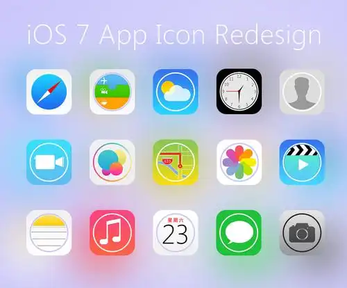 临摹 修改的ios7部分系统图标
