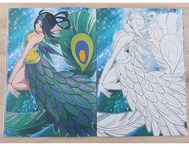 迪士尼disney叶罗丽涂色画画本女孩绘画册动漫冰公主涂鸦卡通儿童填色