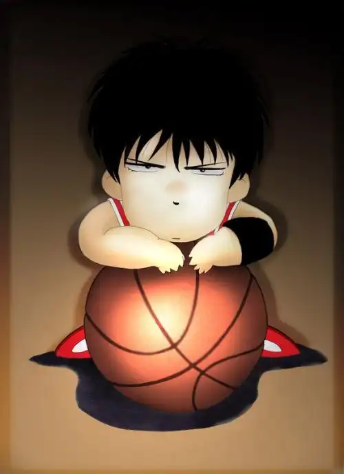想找一下q版流川枫趴在篮球上面的图片,谢谢