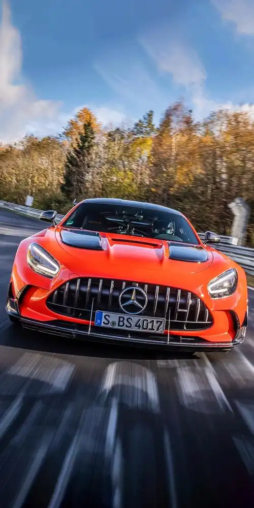 奔驰amggt橙色涂装壁纸