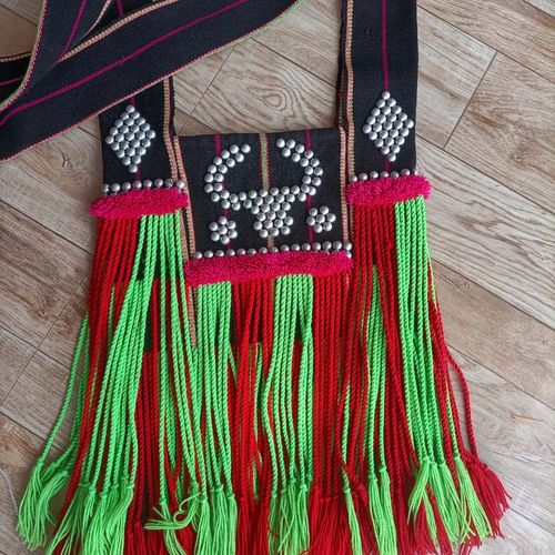 云南西盟佤族民族手工腰制编织包包传统刺绣花【5月14日发完】