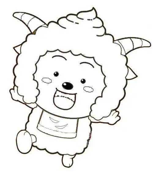 卡通 漫画 头像 12001320山羊头像简笔画拟人化懒羊羊头