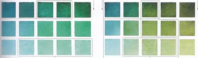 43孔雀蓝,铬绿,橄榄绿