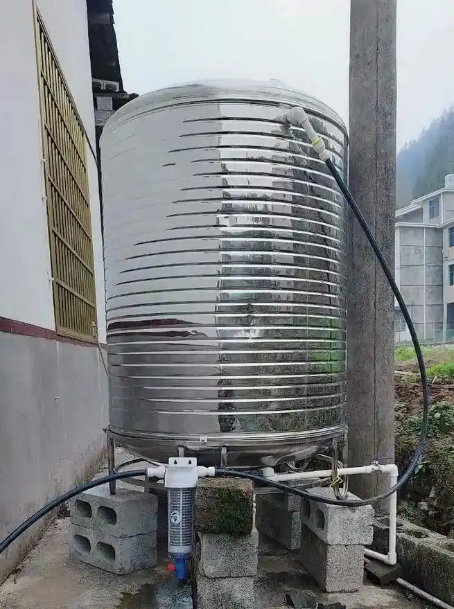 农村的水塔使用咱家前置过滤效果,前置 - 抖音