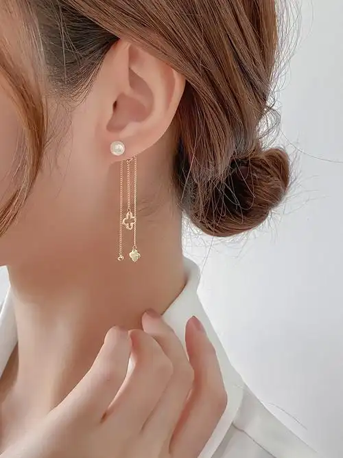 (今日7折)仙仙的耳饰耳线女夏款圆脸合适的耳环夏