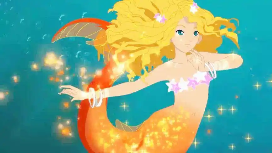 泡泡美人鱼 :大风暴中妮娜跳下水去救拜伦