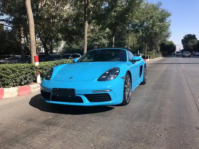 保时捷 718 boxster s 迈阿密蓝 交付江苏无锡客户