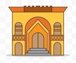 正方形房子矢量图