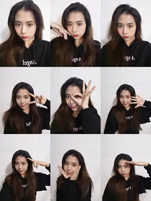 九宫格  #自拍  #拍照姿势不重样  #我的自拍分享