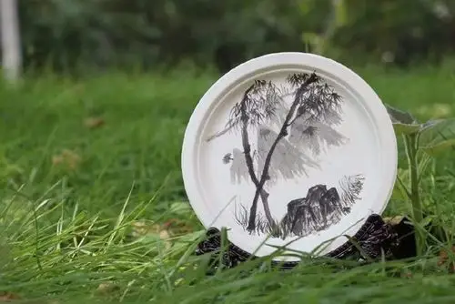 我校的diy彩绘装饰盘中国风作品,也是极好的!