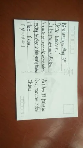 [任路娜英语名师工作室]节日明信片,可爱的孩子们!