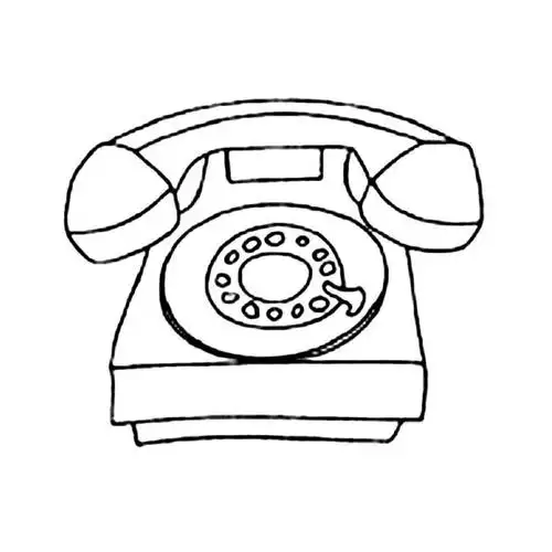 电话机物品简笔画步骤图片大全