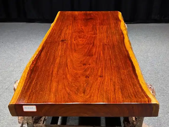 香花梨缅甸花梨大果紫檀实木大板红木餐桌自然边160729