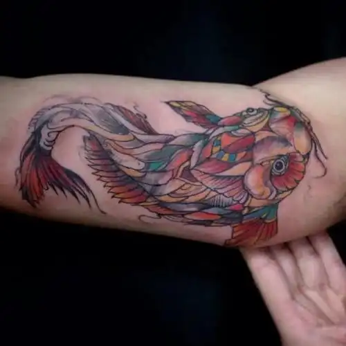 纹身鲤鱼10组代表好运和吉祥的鲤鱼纹身图案