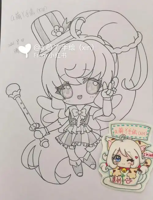 迷你世界施巧灵画画的日常儿童简笔画教程