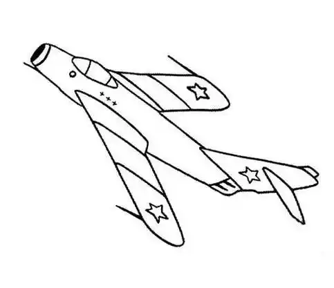 8张战斗机简笔画图片这是一组战斗机简笔画的内容,希望能满足您的需求