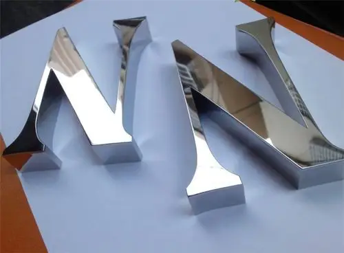 专业定制不锈钢字黑钛不锈钢金属发光字平面字背景墙广告字定做