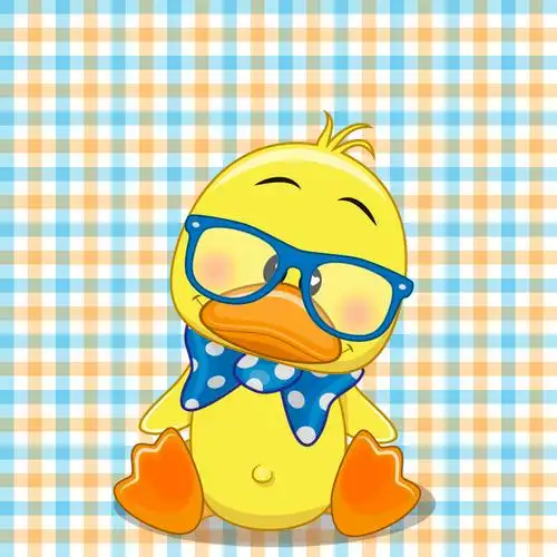 矢量可爱的戴眼镜的卡通驴子