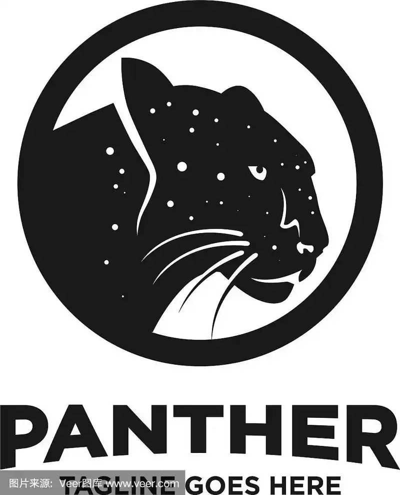 黑豹标志设计模板
