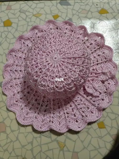 水草花夏凉帽,完工啦,超级喜欢